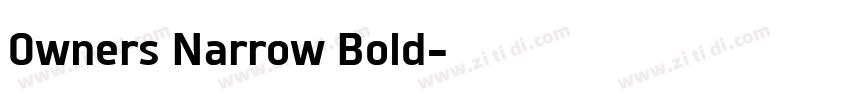 0wners Narrow Bold字体转换 0wners Narrow Bold字体转换
